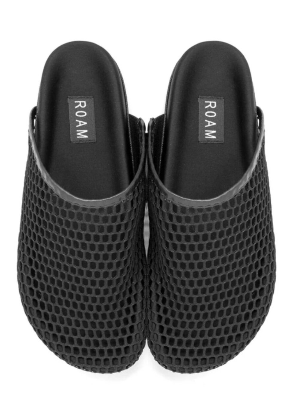 ROAM Black Mesh Clog Mules